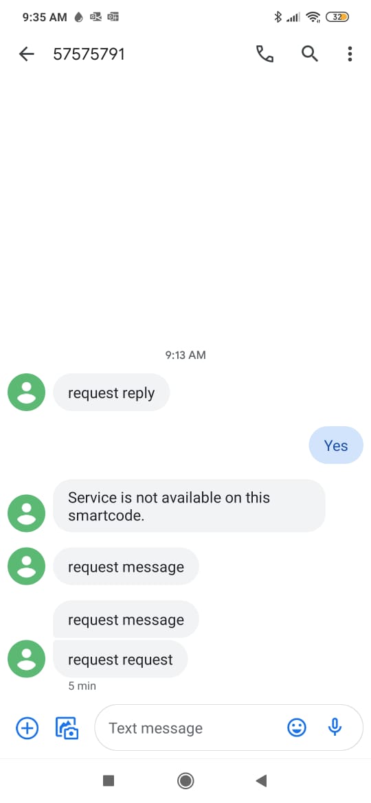 SMS Screenshot